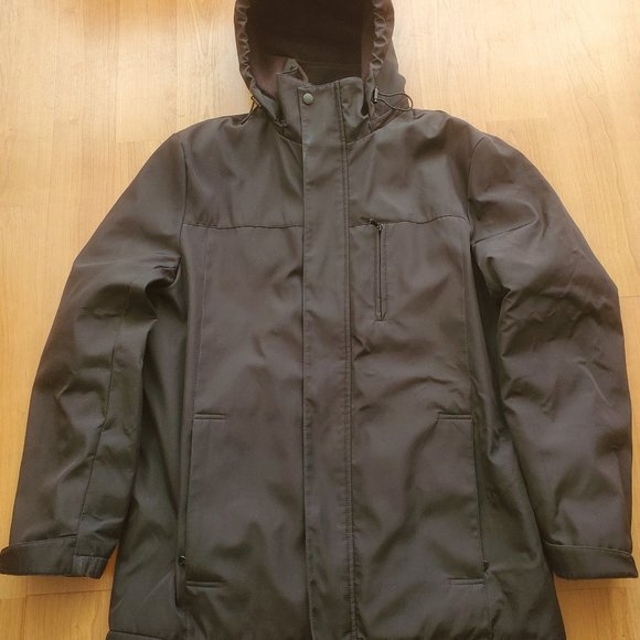 CK Men's Black Color Water Resistant Shell Jacket Black M Size - Picture 1 of 1